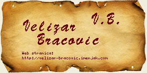 Velizar Bracović vizit kartica